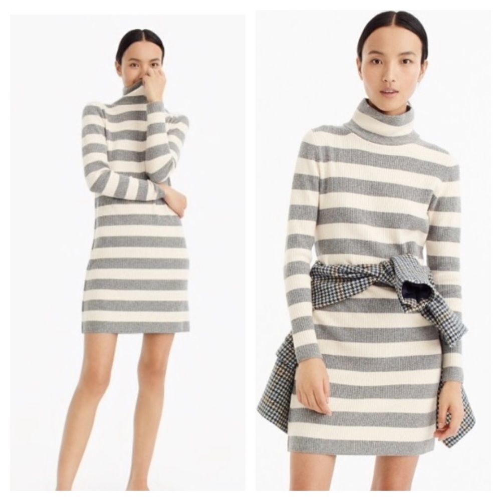 J. Crew striped turtleneck sweater-dress.  Size XS. - Picture 14 of 14